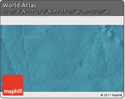 Satellite 3D Map of the Area around 31° 11' 6" N, 71° 19' 29" W