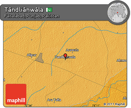 Political Map of Tāndliānwāla