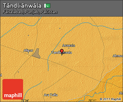 Political Map of Tāndliānwāla