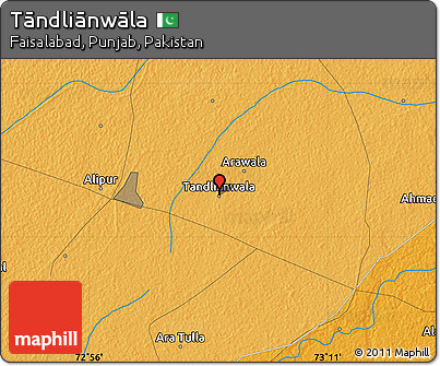 Political Map of Tāndliānwāla