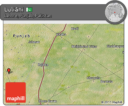 Satellite 3D Map of Luliāni