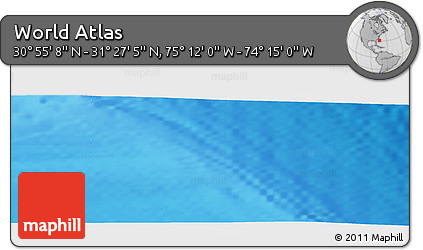 Physical Panoramic Map of the Area around 31° 11' 6" N, 74° 43' 29" W
