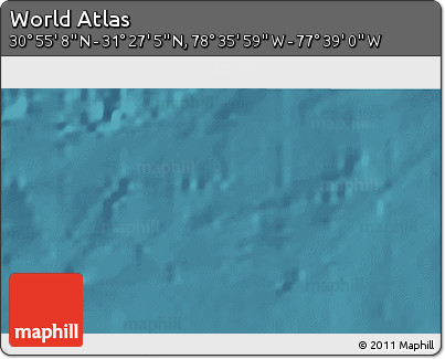 Satellite 3D Map of the Area around 31° 11' 6" N, 78° 7' 30" W
