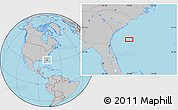 Gray Location Map of the area around 31° 11' 6" N, 78° 58' 29" W