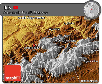 Physical 3D Map of Ikis