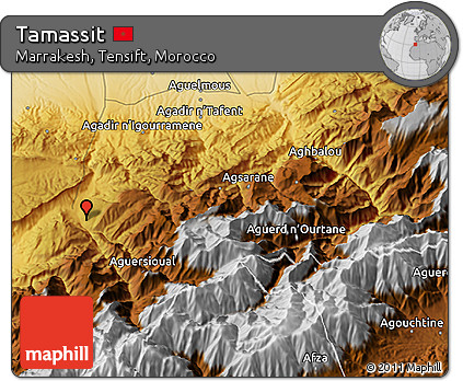 Physical 3D Map of Tamassit