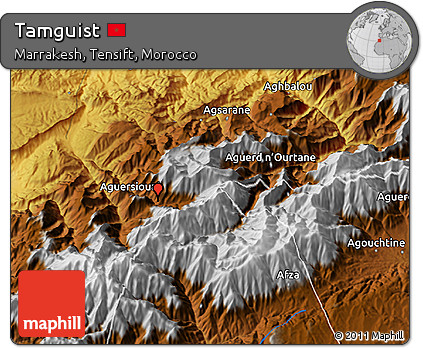 Physical 3D Map of Tamguist