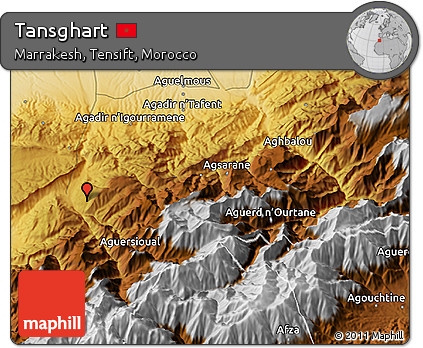 Physical 3D Map of Tansghart