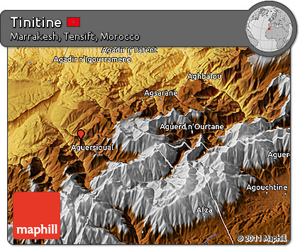 Physical 3D Map of Tinitine