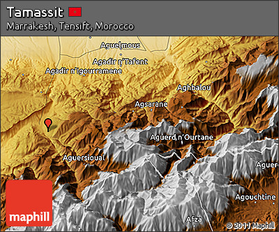 Physical 3D Map of Tamassit