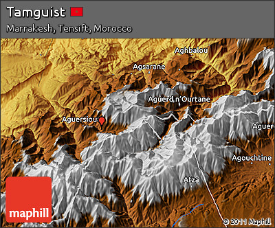 Physical 3D Map of Tamguist