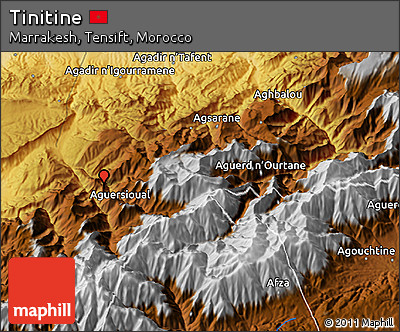 Physical 3D Map of Tinitine