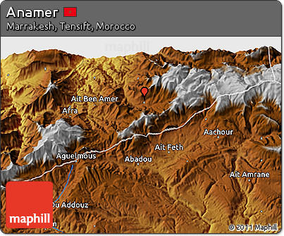 Physical 3D Map of Anamer