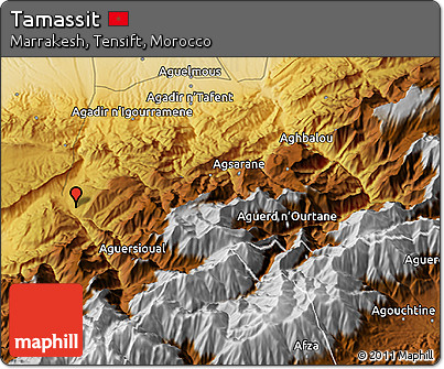 Physical 3D Map of Tamassit