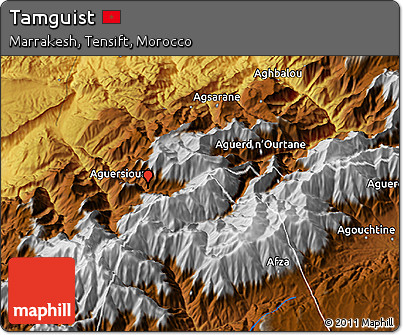 Physical 3D Map of Tamguist