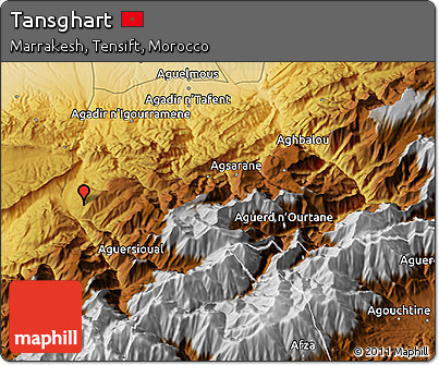Physical 3D Map of Tansghart