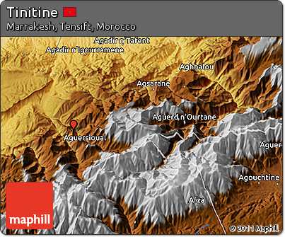 Physical 3D Map of Tinitine