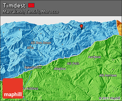 Political 3D Map of Timdest