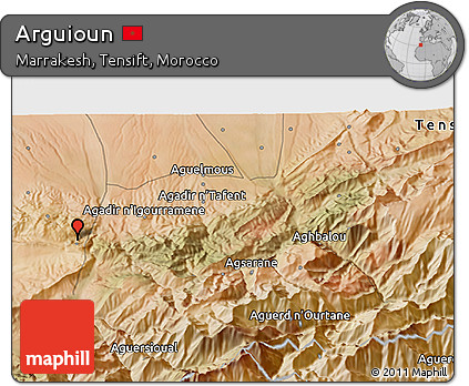 Satellite 3D Map of Arguioun
