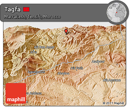 Satellite 3D Map of Tagfa