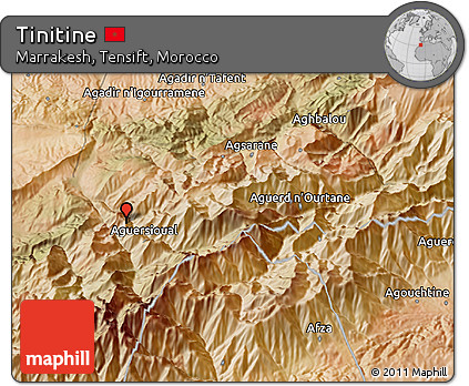 Satellite 3D Map of Tinitine