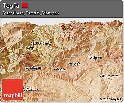 Satellite 3D Map of Tagfa