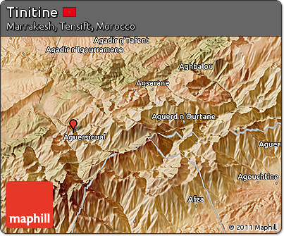 Satellite 3D Map of Tinitine