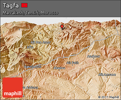 Satellite 3D Map of Tagfa