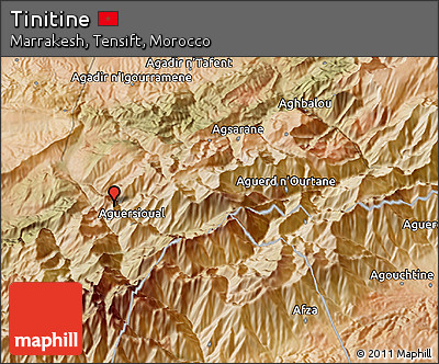 Satellite 3D Map of Tinitine