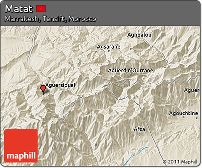 Shaded Relief 3D Map of Matat