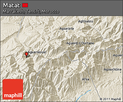 Shaded Relief 3D Map of Matat