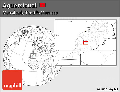 Blank Location Map of Aguersioual