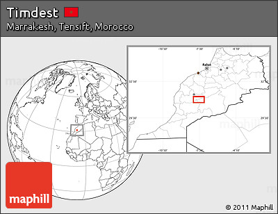 Blank Location Map of Timdest