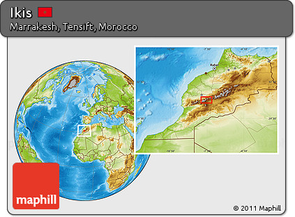 Physical Location Map of Ikis