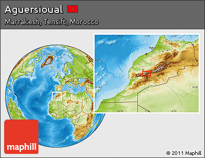 Physical Location Map of Aguersioual
