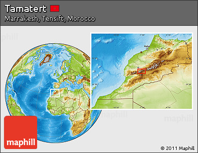 Physical Location Map of Tamatert