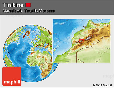 Physical Location Map of Tinitine