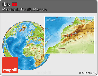 Physical Location Map of Ikis