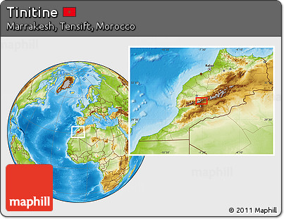 Physical Location Map of Tinitine