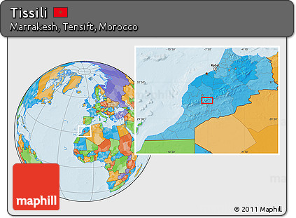 Political Location Map of Tissili