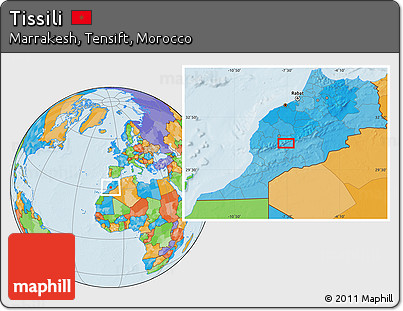 Political Location Map of Tissili