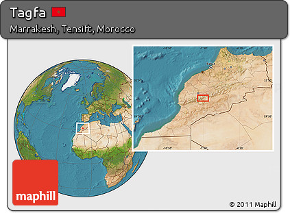 Satellite Location Map of Tagfa