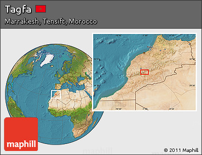 Satellite Location Map of Tagfa