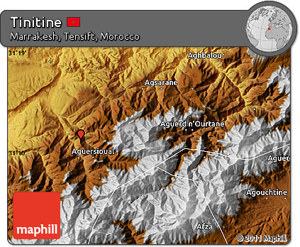 Physical Map of Tinitine