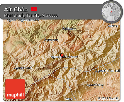 Satellite Map of Aït Châo