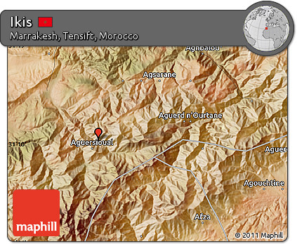 Satellite Map of Ikis