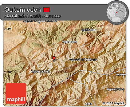 Satellite Map of Oukaïmeden