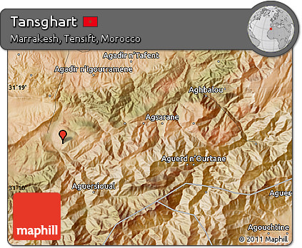 Satellite Map of Tansghart