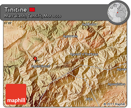 Satellite Map of Tinitine