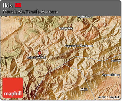 Satellite Map of Ikis